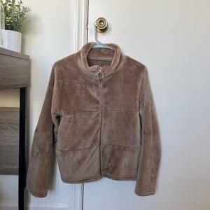 Cute Semi-cropped Brown Jacket